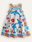 Dolphins Printed Dress - Mini berni