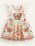 Butterfly Embroidery Dress