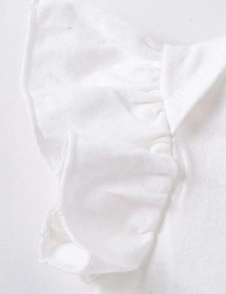 Easter Cartoon Bunny Egg Embroidered Pleated Romper+Rainbow Tulle Skirt - Mini Taylor