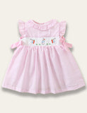 Easter Cute Embroidered Bunny Dress - Bebehanna