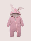 Easter Long Ear Bunny Hoodie Romper - Mini Taylor