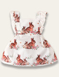 Easter Sleeveless Bunny Print Dress