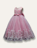 Elegant Princess Floral Tulle Party Dress - Bebehanna