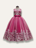 Elegant Princess Floral Tulle Party Dress - Bebehanna