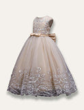 Elegant Princess Floral Tulle Party Dress - Bebehanna