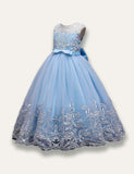 Elegant Princess Floral Tulle Party Dress - Bebehanna