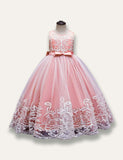 Elegant Princess Floral Tulle Party Dress - Bebehanna