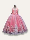 Elegant Princess Floral Tulle Party Dress - Bebehanna