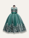 Elegant Princess Floral Tulle Party Dress - Bebehanna