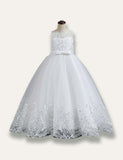 Elegant Princess Floral Tulle Party Dress - Bebehanna