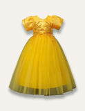 Floral Elegant Princess Party Tulle Dress - Bebehanna