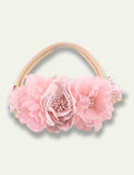 Floral Pearl Tulle Headband - Bebehanna