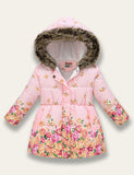 Floral Print Cotton Coat - Bebehanna