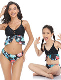 Floral Ruffled Family Matching Swim Suit - Bebehanna