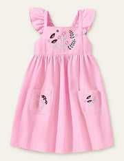 Flower Embroidered Sleeveless Dress - Mini Taylor