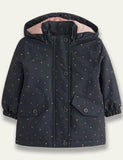 Heart Printed Hoodie Jacket - Bebehanna