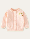 Knitted with Bow Decoration Sweater Cardigan - Mini Taylor