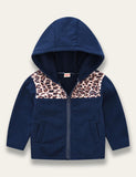 Leopard Patchwork Polar Fleece Coat - Bebehanna