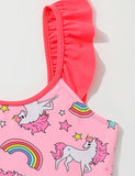 Lovely Unicorn Print Swimsuit - Bebehanna