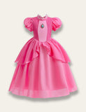 Mario Princess Peach Cute Party Dress