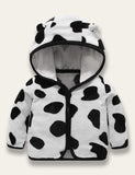 Multicolor Coral Fleece Coat