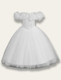 One-shoulder Tulle Princess Party Dress - Bebehanna