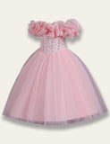 One-shoulder Tulle Princess Party Dress - Bebehanna