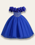 One-shoulder Tulle Princess Party Dress - Bebehanna