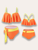 Pleated Strap Family Matching Swim Suit - Bebehanna