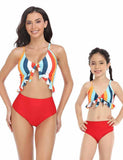 Rainbow Stripe Family Matching Swim Suit - Bebehanna