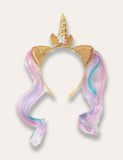 Rainbow Unicorn Appliqué Tulle Party Dress - Bebehanna