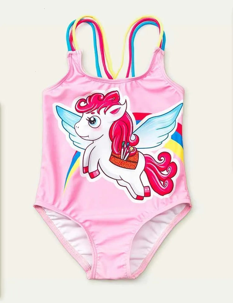 Rainbow Unicorn One-Piece Swimsuit - Mini Taylor