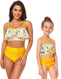 Ruffled Family Matching Swim Suit