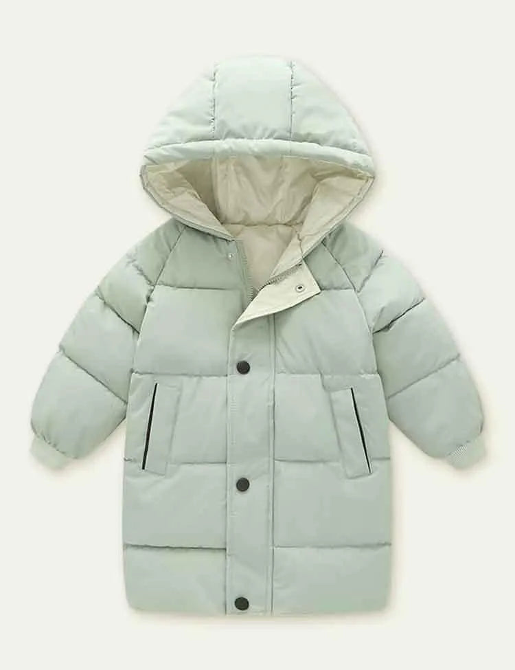 Solid Color Mid-Length down Jacket - Mini Taylor