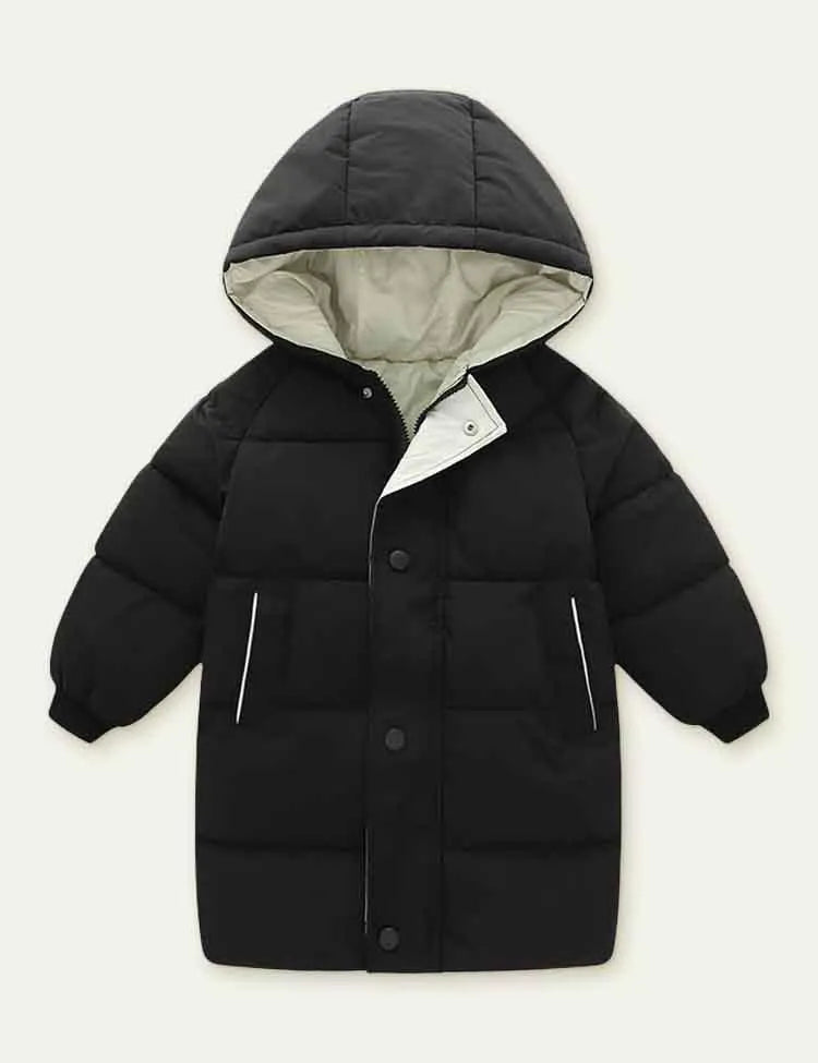 Solid Color Mid-Length down Jacket - Mini Taylor
