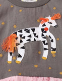 Unicorn Appliqué Long Sleeve Dress - Mini Taylor