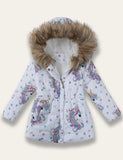 Unicorn Print Cotton Coat