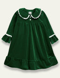 Velvet Long Sleeve Princess Dress - Bebehanna