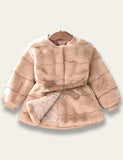 Winter Waisted Plush Coat