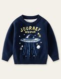 Alien UFO Pattern Sweater - Bebehanna