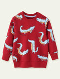 Alligator Printed Sweater - Bebehanna