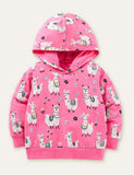 Alpaca Cartoon Printed Hoodie - Bebehanna