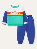 Always Happy Printed Sweater Set