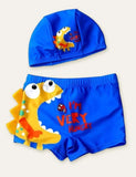 Animal Swimming Shorts + Swimming Cap - Bebehanna