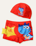 Animal Swimming Shorts + Swimming Cap - Bebehanna