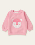 Animal Unicorn Appliqué Embroidered Sweatshirt - Bebehanna