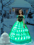 Anna LED Snow Princess Costume For Girl - Bebehanna