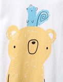 Bear and Squirrel Printed Long-Sleeved T-shirt - Bebehanna