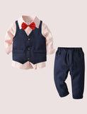 Bow Tie Vest Suit - Bebehanna