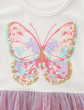 Butterfly Gradient Mesh Dress - Bebehanna